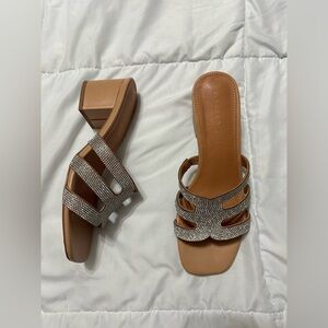 Madden Girl  Elaine-r Slide Sandal rhinestone-embellished Women’s 8